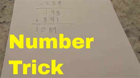 How to Do the 1089 Number Trick .